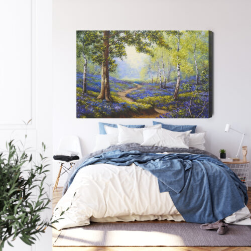 Obraz na płótnie Las Ścieżka Wiosna  Premium Canvas - obrazek 3