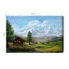 Obraz na płótnie Góry Chata Panorama  Premium Canvas
