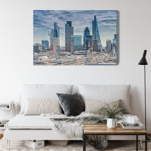 Obraz na płótnie Londyn Panorama Nowoczesna architektura  Premium Canvas - obrazek 4