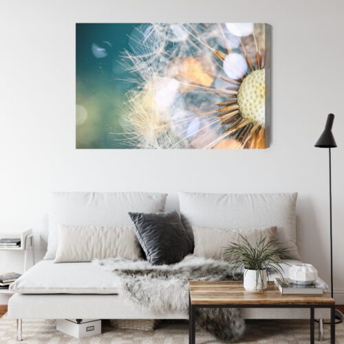 Obraz na płótnie Dmuchawiec Makrofotografia Lekkość i natura  Premium Canvas - obrazek 4