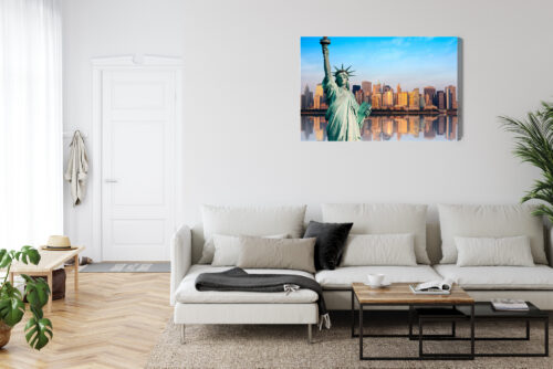 Obraz na płótnie Miasta Statua Wolności panorama Nowego Jorku Premium Canvas - obrazek 6