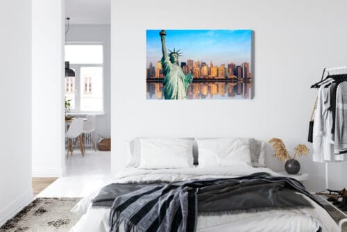 Obraz na płótnie Miasta Statua Wolności panorama Nowego Jorku Premium Canvas - obrazek 7