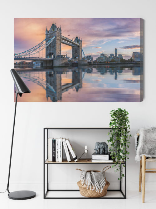 Obraz na płótnie Most Tower Londyn Zachód słońca  Premium Canvas - obrazek 9