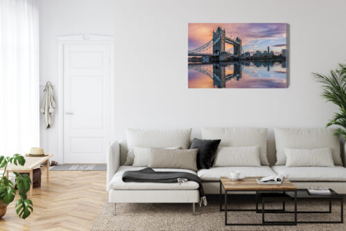 Obraz na płótnie Most Tower Londyn Zachód słońca  Premium Canvas - obrazek 6