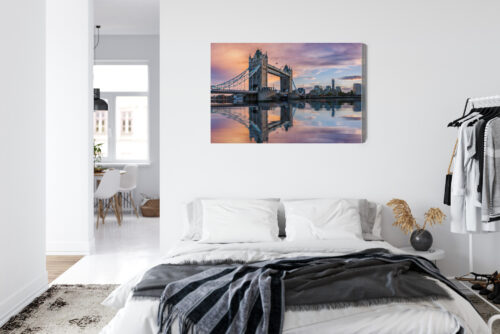 Obraz na płótnie Most Tower Londyn Zachód słońca  Premium Canvas - obrazek 7