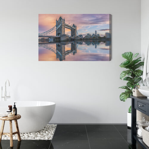 Obraz na płótnie Most Tower Londyn Zachód słońca  Premium Canvas - obrazek 5
