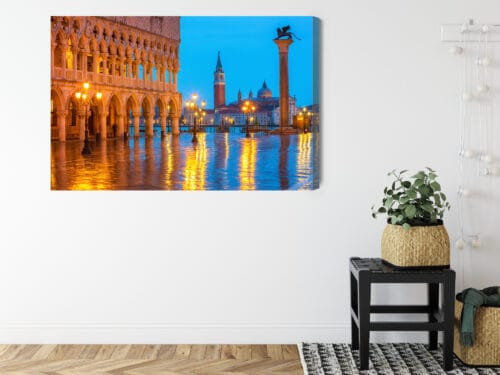 Obraz na płótnie Wenecja Architektura Plac o zmierzchu  Premium Canvas - obrazek 8