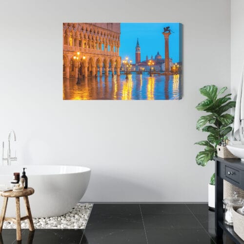 Obraz na płótnie Wenecja Architektura Plac o zmierzchu  Premium Canvas - obrazek 5