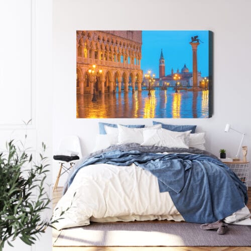 Obraz na płótnie Wenecja Architektura Plac o zmierzchu  Premium Canvas - obrazek 3