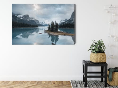 Obraz na płótnie Kajak na górskim jeziorze Fotografia  Premium Canvas - obrazek 8