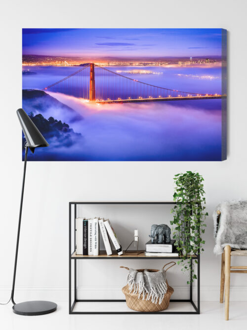 Obraz na płótnie Most Golden Gate we mgle Fotografia  Premium Canvas - obrazek 9