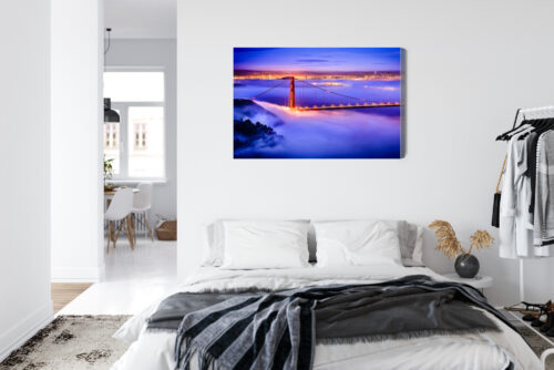 Obraz na płótnie Most Golden Gate we mgle Fotografia  Premium Canvas - obrazek 7