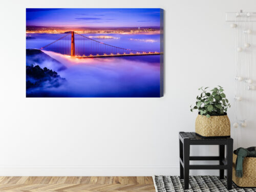 Obraz na płótnie Most Golden Gate we mgle Fotografia  Premium Canvas - obrazek 8
