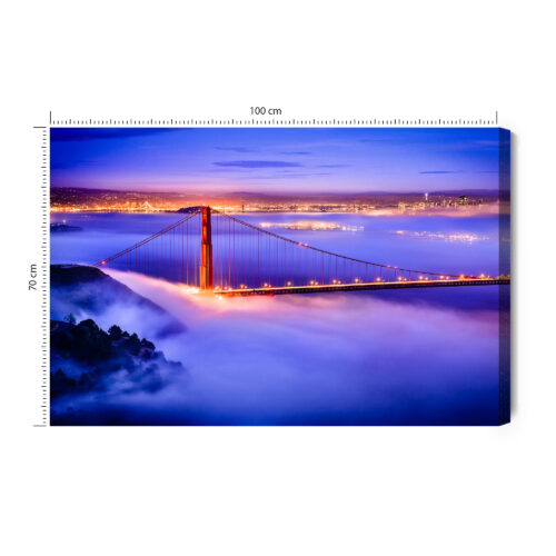 Obraz na płótnie Most Golden Gate we mgle Fotografia  Premium Canvas