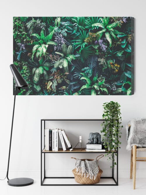 Obraz na płótnie Tropikalna Roślinność Zielona Ściana Botaniczna  Premium Canvas - obrazek 9