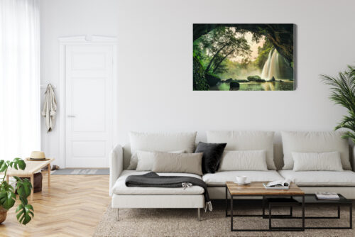 Obraz na płótnie Wodospad Tropikalna Dżungla Natura  Premium Canvas - obrazek 6