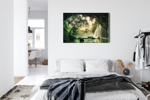 Obraz na płótnie Wodospad Tropikalna Dżungla Natura  Premium Canvas - obrazek 7