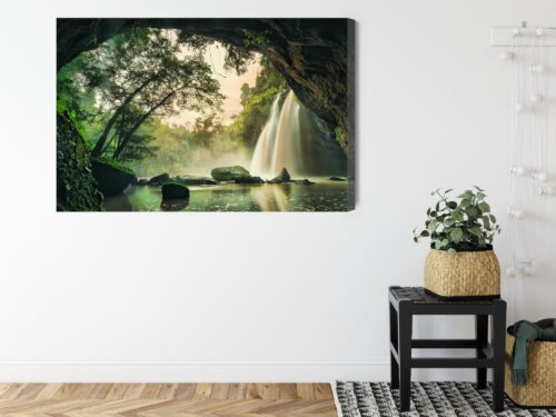 Obraz na płótnie Wodospad Tropikalna Dżungla Natura  Premium Canvas - obrazek 8
