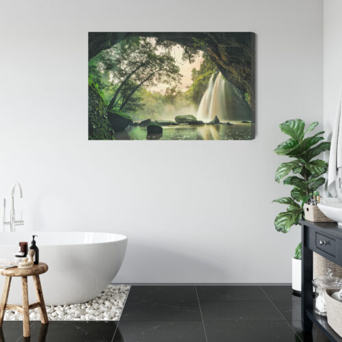 Obraz na płótnie Wodospad Tropikalna Dżungla Natura  Premium Canvas - obrazek 5