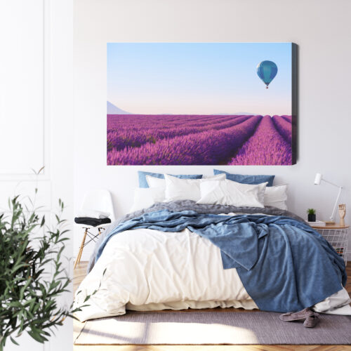 Obraz na płótnie Lawenda Natura Balon  Premium Canvas - obrazek 3