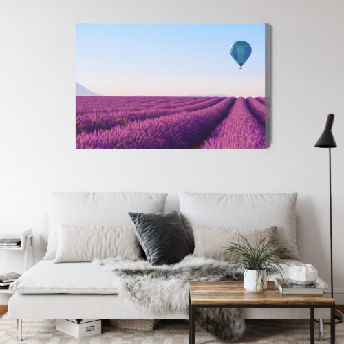 Obraz na płótnie Lawenda Natura Balon  Premium Canvas - obrazek 4