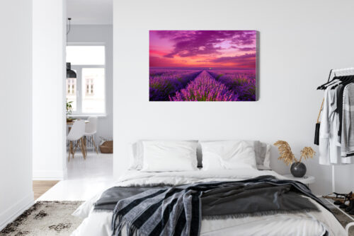 Obraz na płótnie Lawenda Panorama Zachód  Premium Canvas - obrazek 7