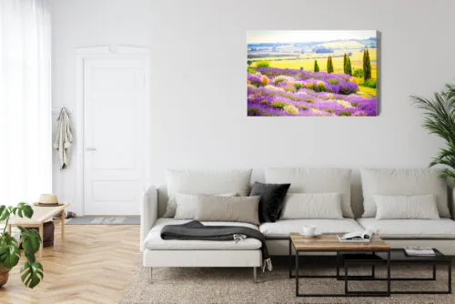 Obraz na płótnie Lawenda Krajobraz Prowansja  Premium Canvas - obrazek 6