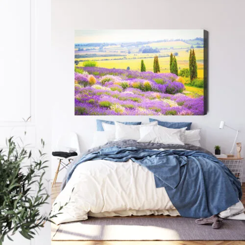 Obraz na płótnie Lawenda Krajobraz Prowansja  Premium Canvas - obrazek 3