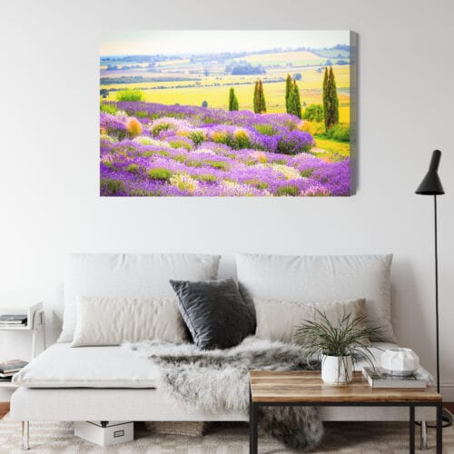 Obraz na płótnie Lawenda Krajobraz Prowansja  Premium Canvas - obrazek 4