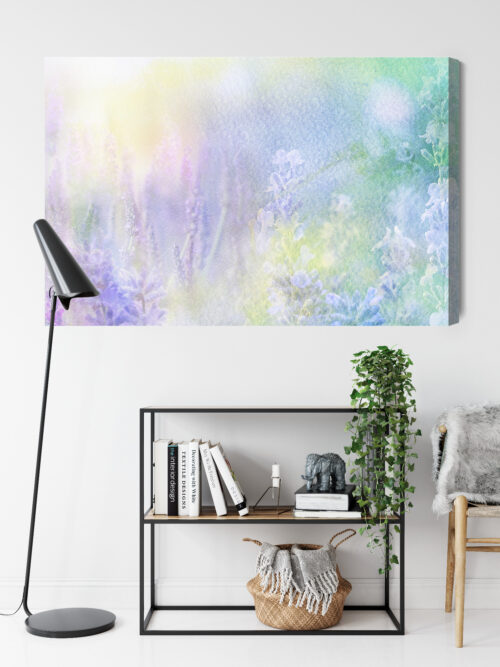 Obraz na płótnie Kwiaty Akwarela Łąka  Premium Canvas - obrazek 9