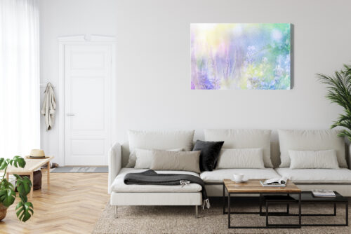 Obraz na płótnie Kwiaty Akwarela Łąka  Premium Canvas - obrazek 6
