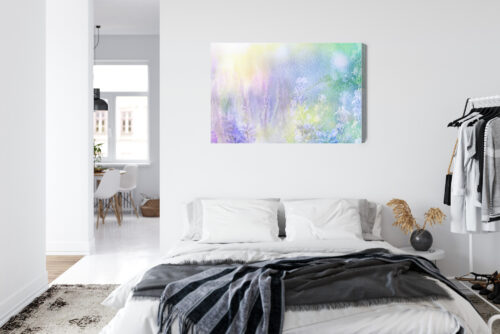 Obraz na płótnie Kwiaty Akwarela Łąka  Premium Canvas - obrazek 7