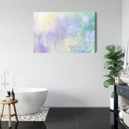 Obraz na płótnie Kwiaty Akwarela Łąka  Premium Canvas - obrazek 5