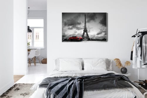 Obraz na płótnie Paryż Retro Auto  Premium Canvas - obrazek 7