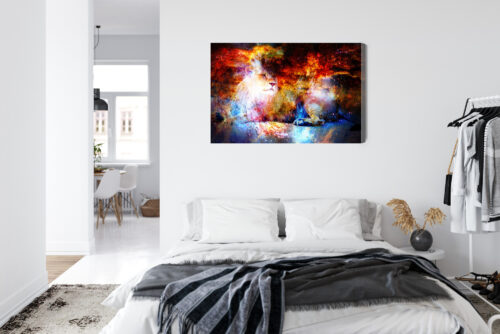 Obraz na płótnie Lew Fantazja Kosmos  Premium Canvas - obrazek 7