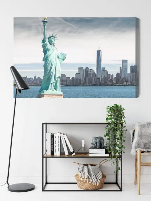Obraz na płótnie Nowy Jork Fotografia Statua  Premium Canvas - obrazek 9