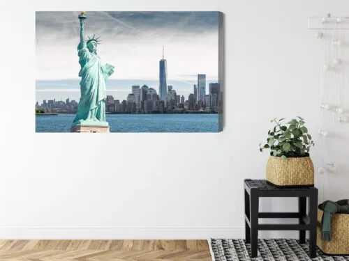 Obraz na płótnie Nowy Jork Fotografia Statua  Premium Canvas - obrazek 8