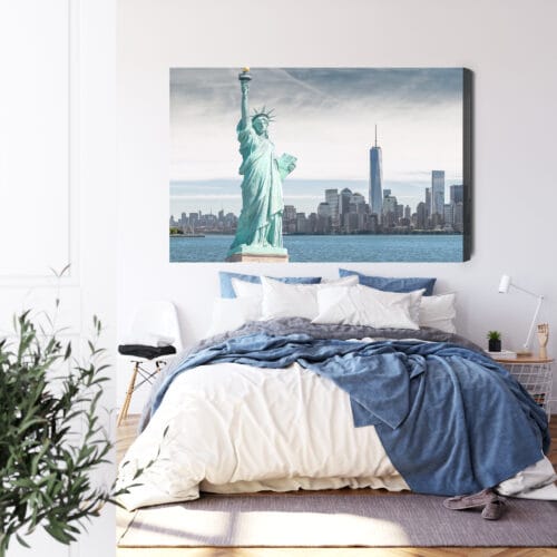 Obraz na płótnie Nowy Jork Fotografia Statua  Premium Canvas - obrazek 3