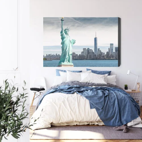 Obraz na płótnie Nowy Jork Fotografia Statua  Premium Canvas - obrazek 3