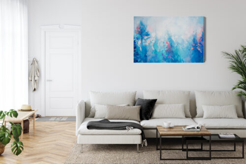 Obraz na płótnie Las Abstrakcja Zima  Premium Canvas - obrazek 6
