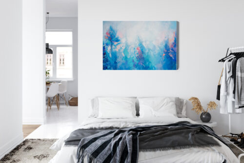 Obraz na płótnie Las Abstrakcja Zima  Premium Canvas - obrazek 7