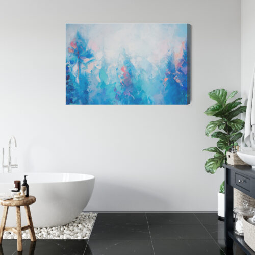 Obraz na płótnie Las Abstrakcja Zima  Premium Canvas - obrazek 5