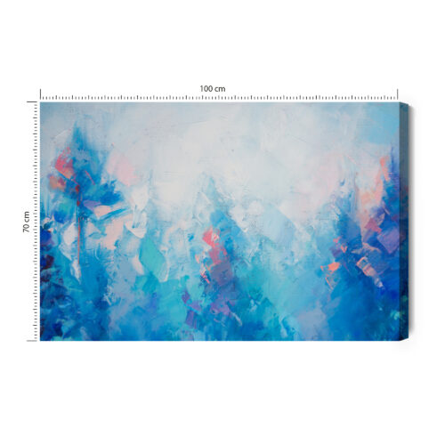 Obraz na płótnie Las Abstrakcja Zima  Premium Canvas