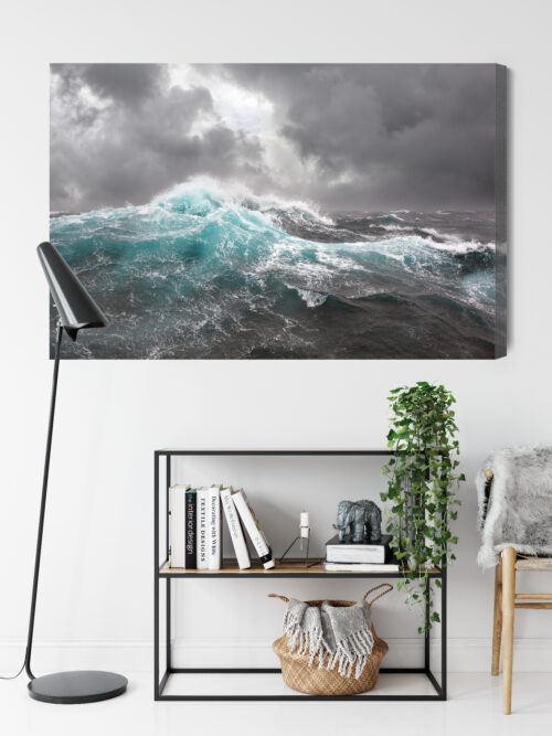Obraz na płótnie Ocean Fotografia Burza  Premium Canvas - obrazek 9