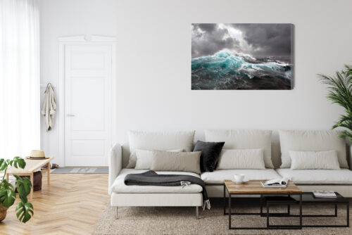 Obraz na płótnie Ocean Fotografia Burza  Premium Canvas - obrazek 6