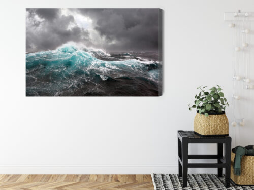Obraz na płótnie Ocean Fotografia Burza  Premium Canvas - obrazek 8