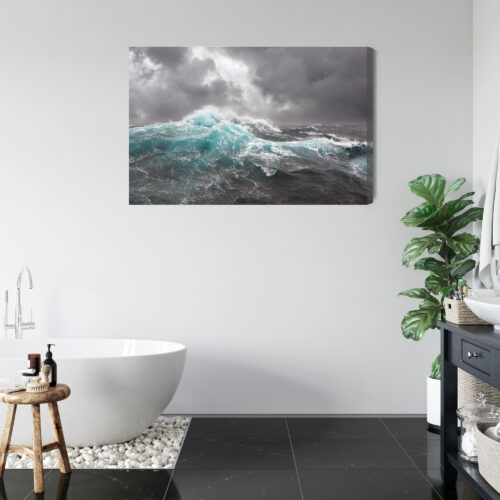 Obraz na płótnie Ocean Fotografia Burza  Premium Canvas - obrazek 5