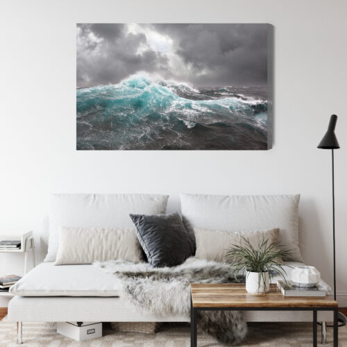 Obraz na płótnie Ocean Fotografia Burza  Premium Canvas - obrazek 4