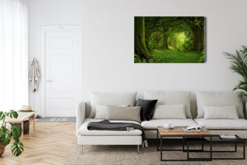Obraz na płótnie Las Tropikalny Zieleń Ścieżka w dżungli  Premium Canvas - obrazek 6