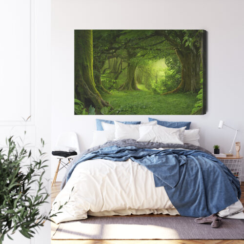 Obraz na płótnie Las Tropikalny Zieleń Ścieżka w dżungli  Premium Canvas - obrazek 3